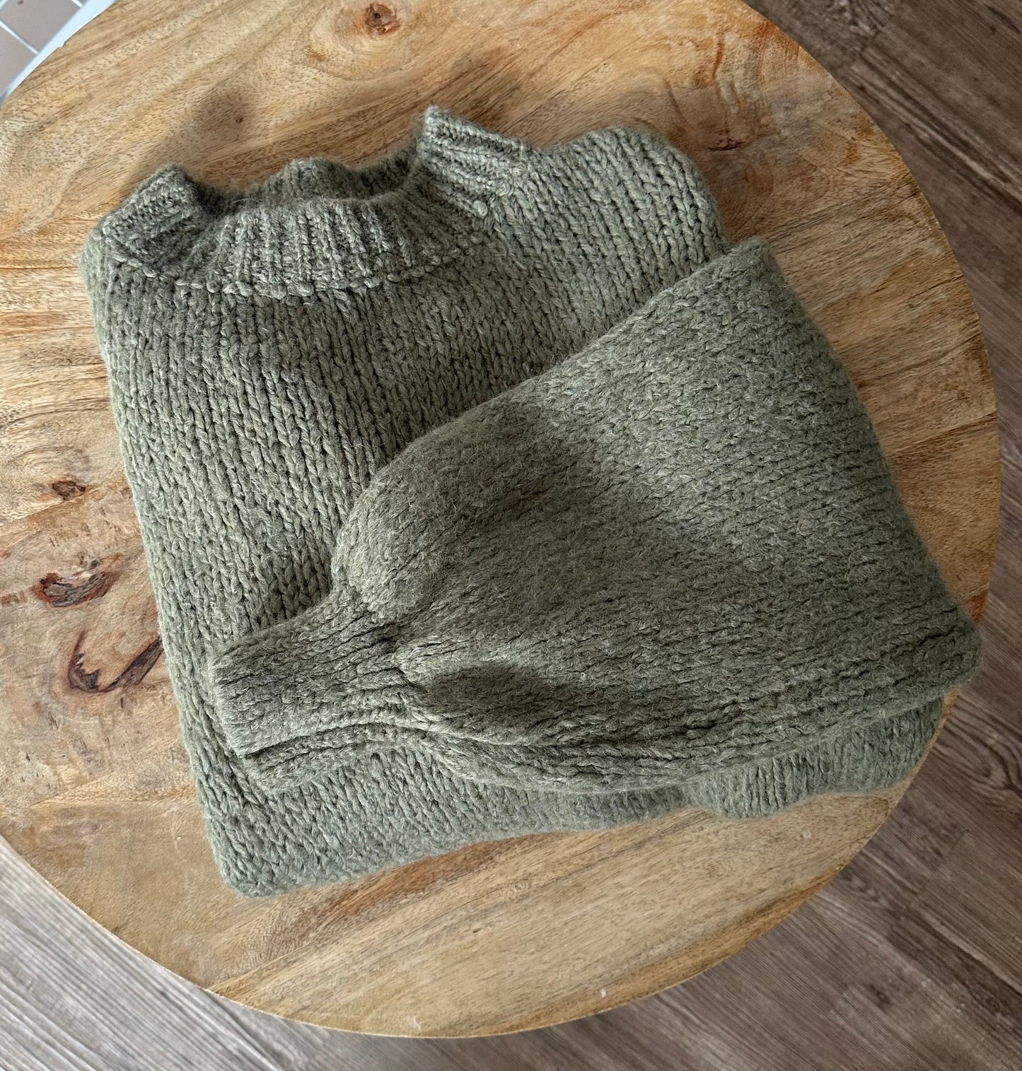 "NOVA" Oversize Strickpulli olive