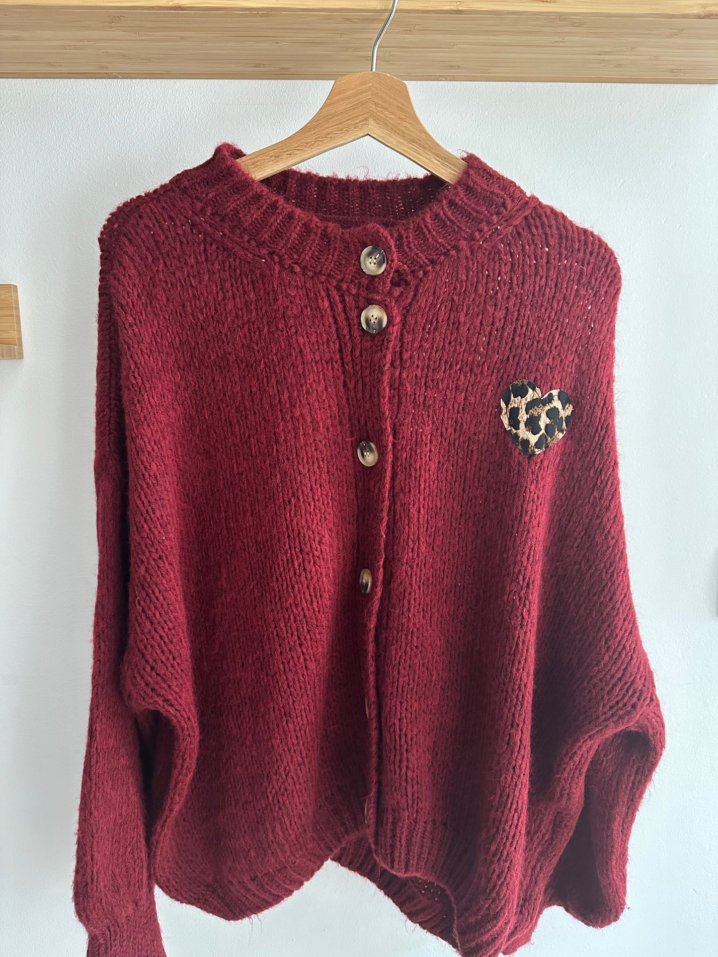 „COCO“ Strickweste bordeaux
