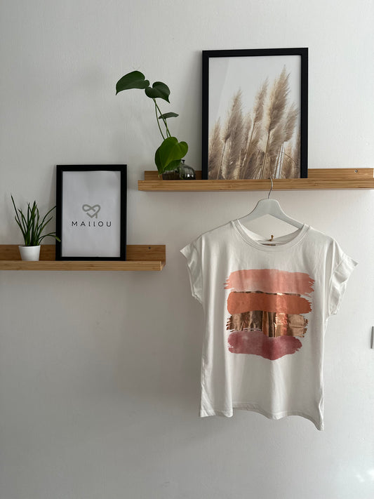 "ALINA" T-shirt Color block