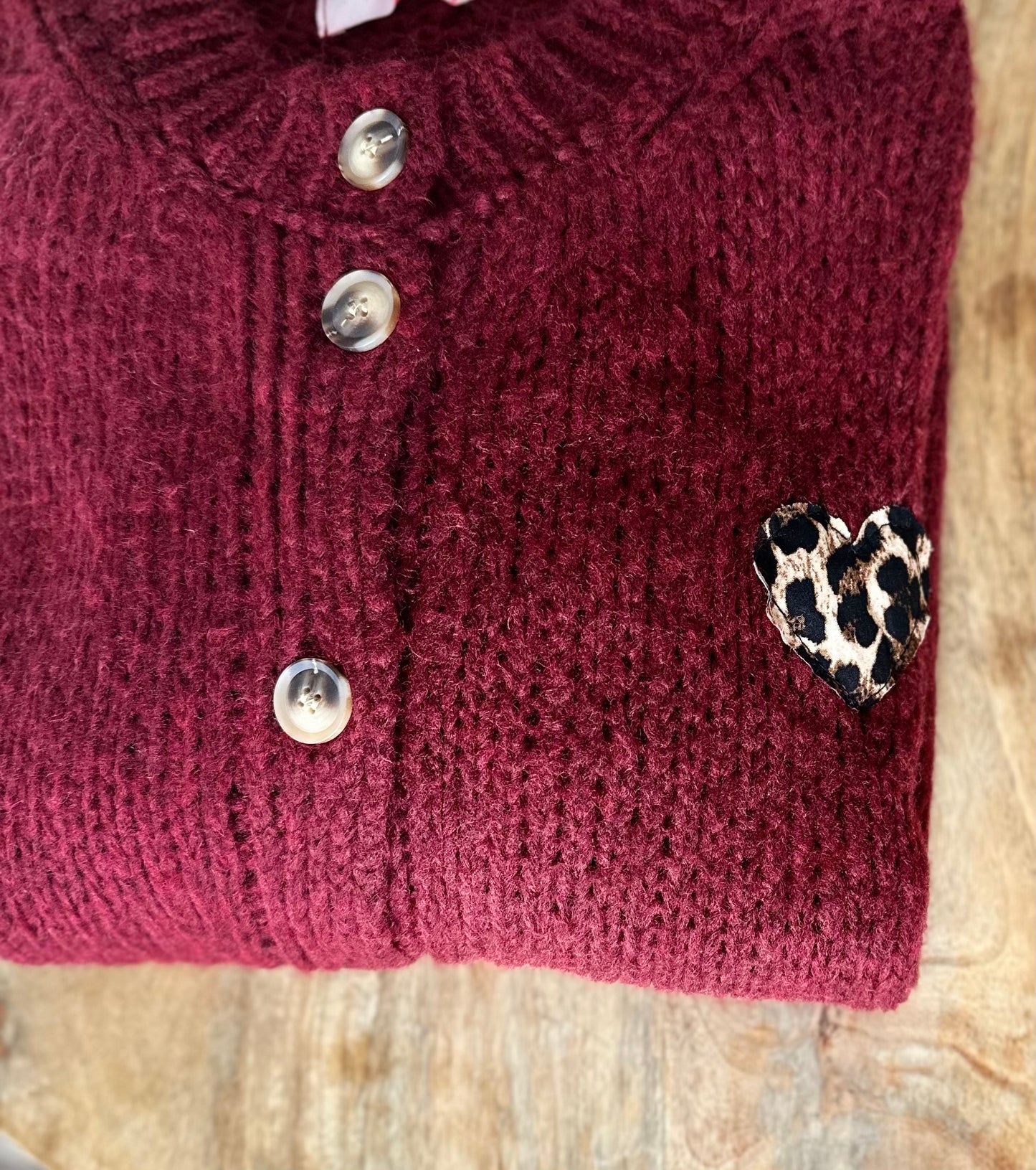„COCO“ Strickweste bordeaux