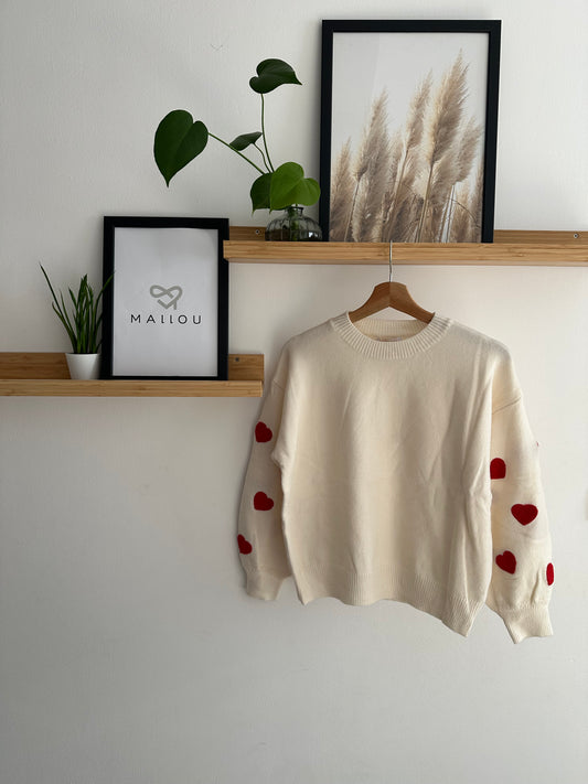"VALENTINA" Pulli mit Herzen