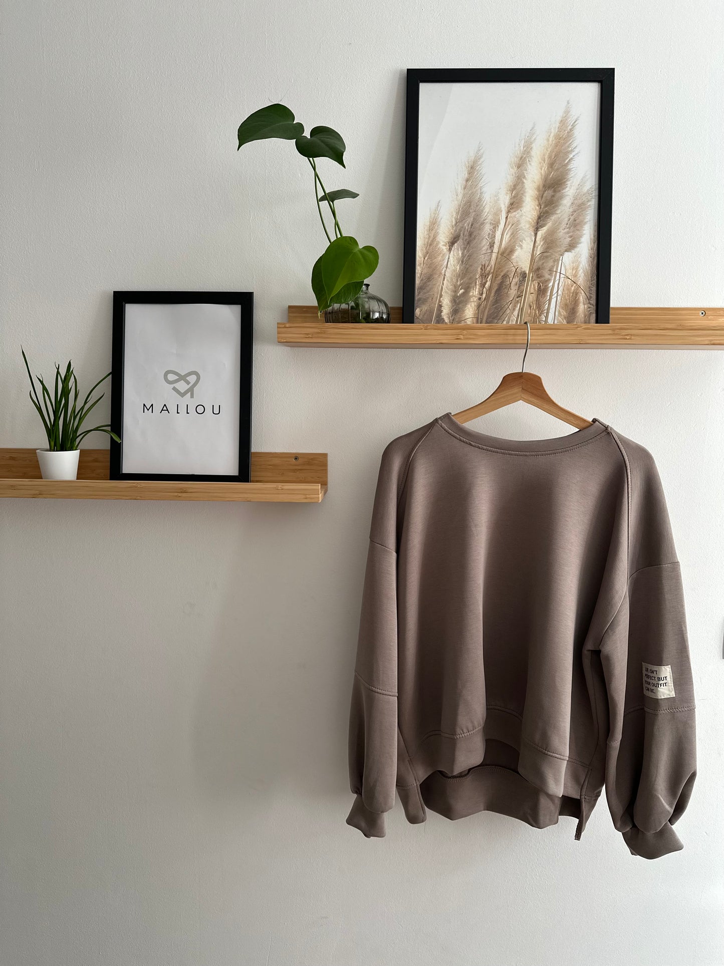 "ELENA" Pullover Life taupe/grau