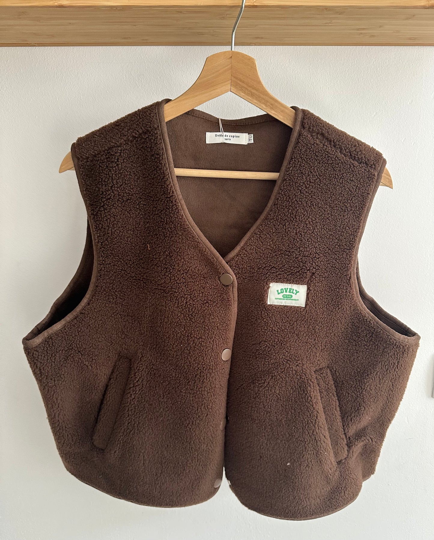 "MIRA" Teddyweste braun