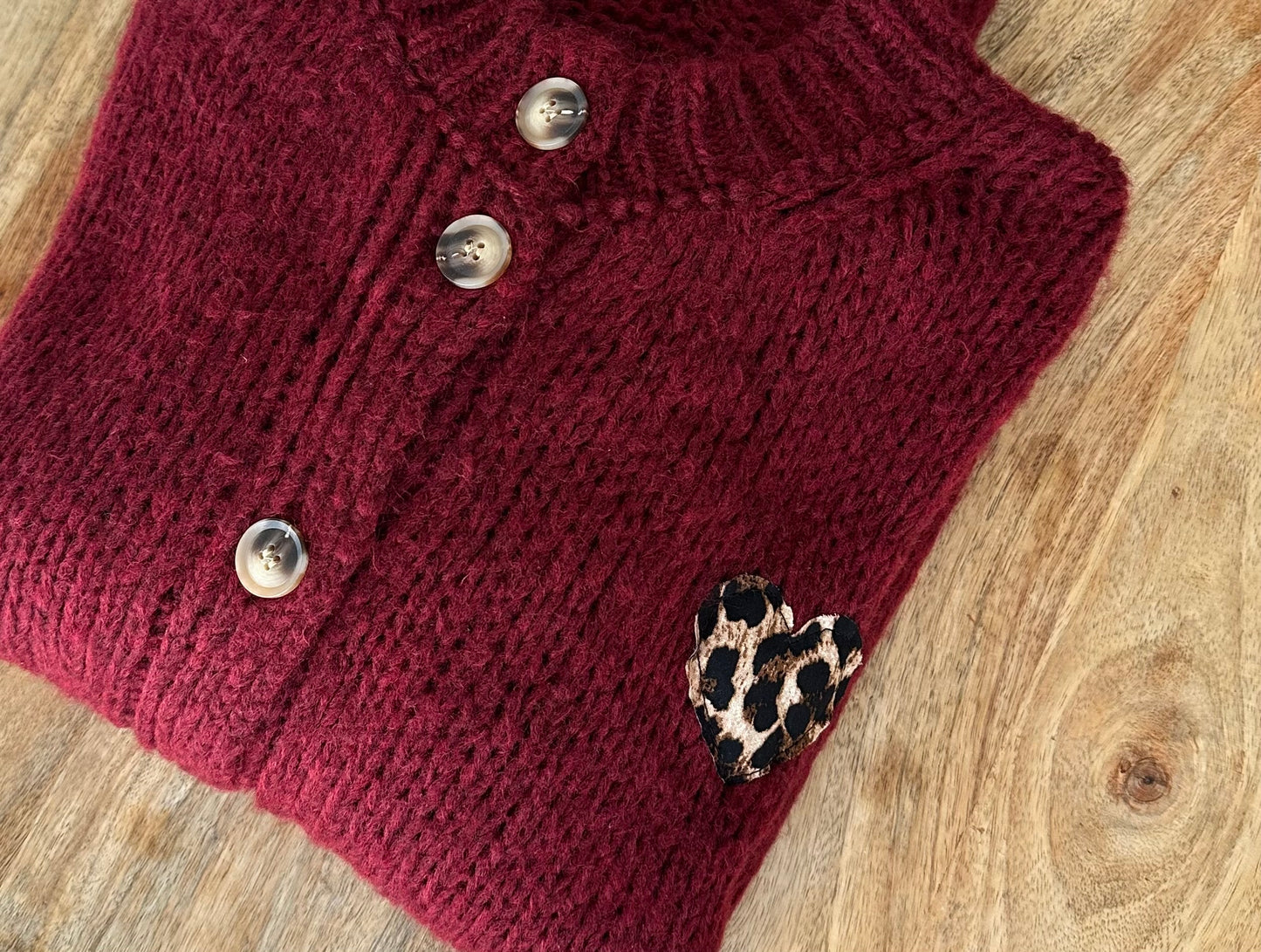 „COCO“ Strickweste bordeaux