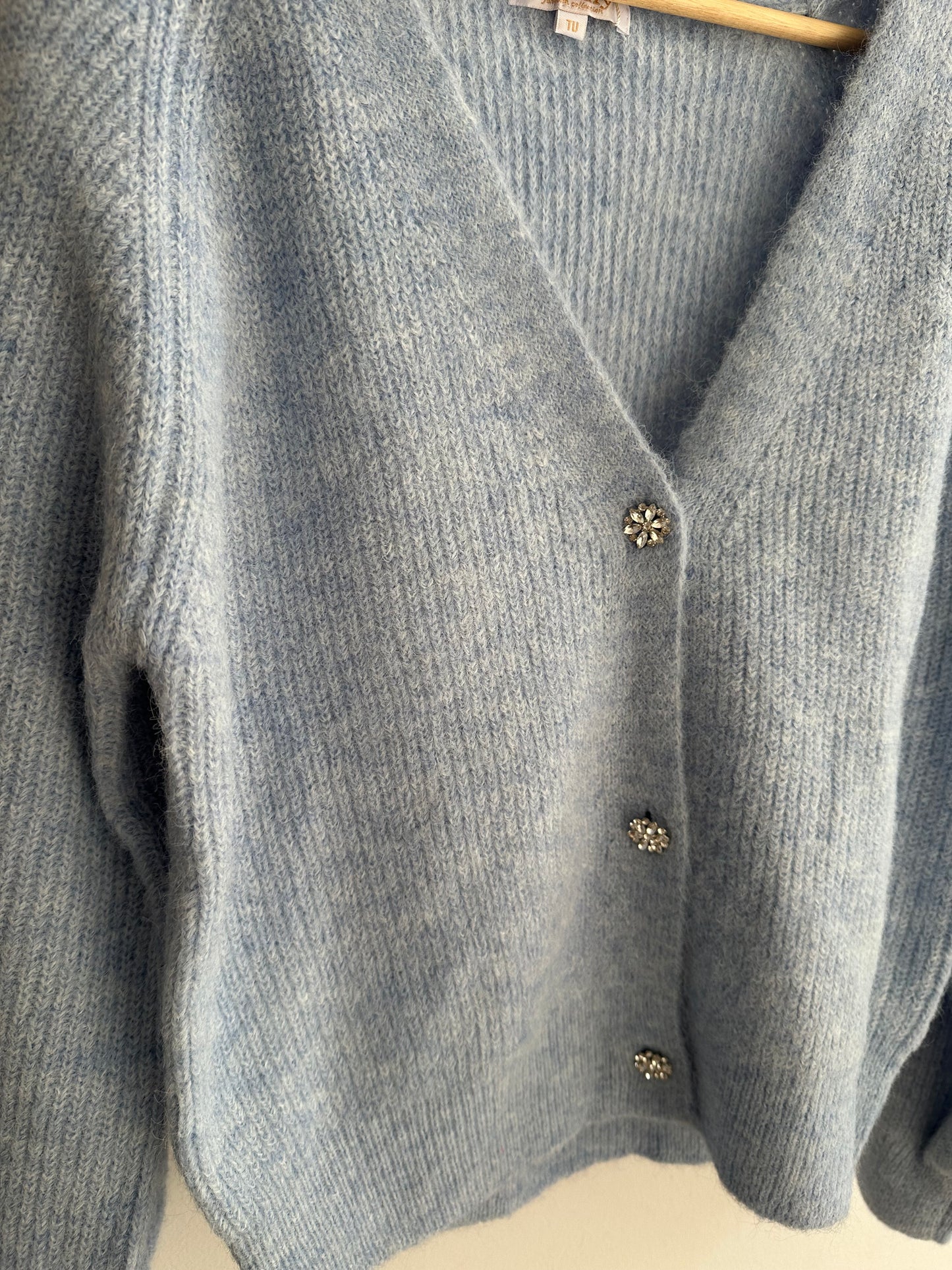 "AUDREY" Cardigan hellblau