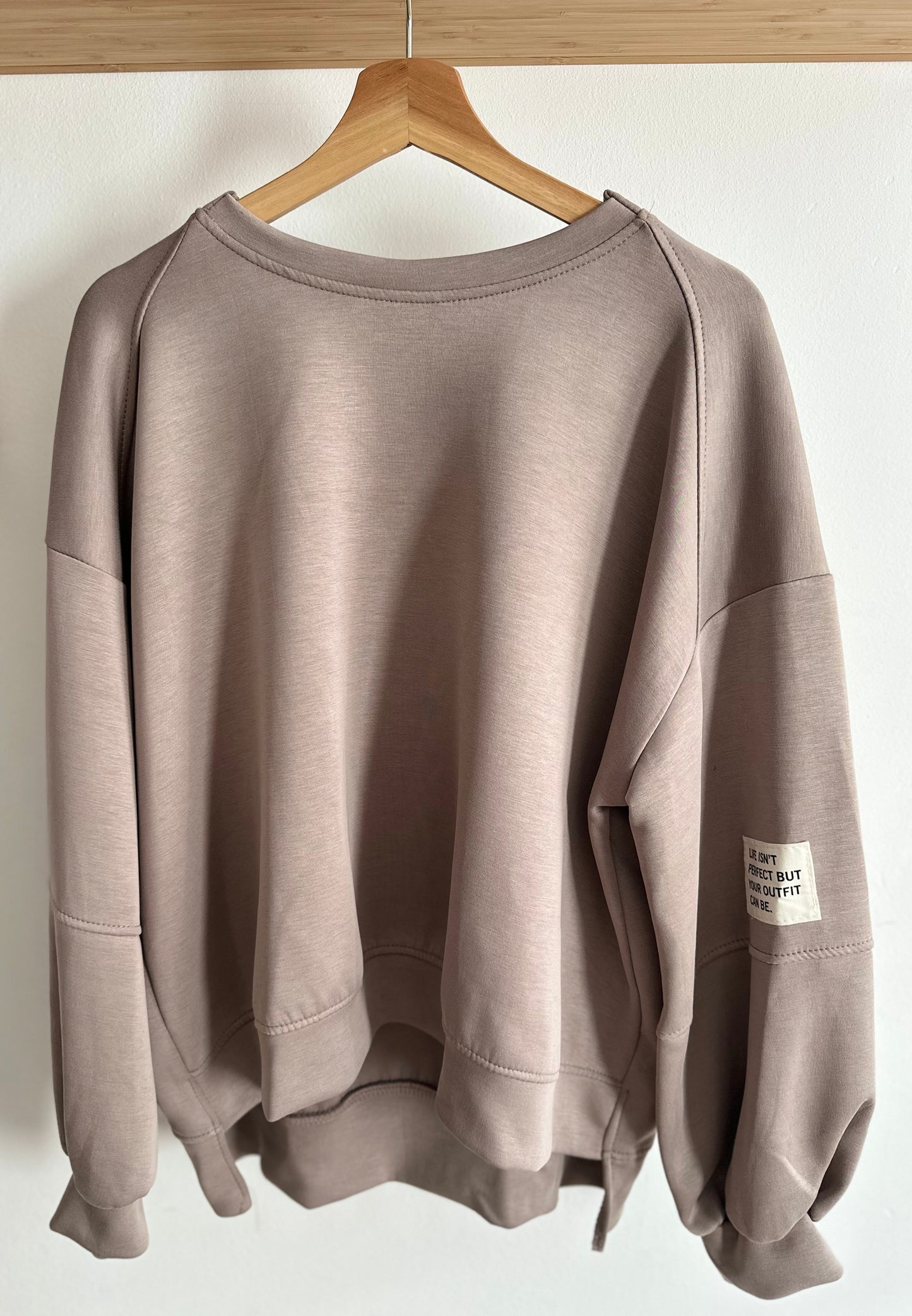 "ELENA" Pullover Life taupe/grau