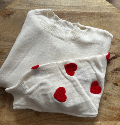 "VALENTINA" Pulli mit Herzen