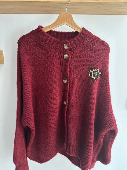 „COCO“ Strickweste bordeaux
