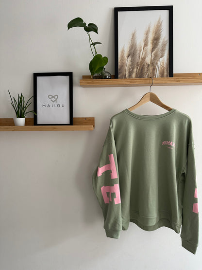 "LUCIE" Pulli mint/rosa