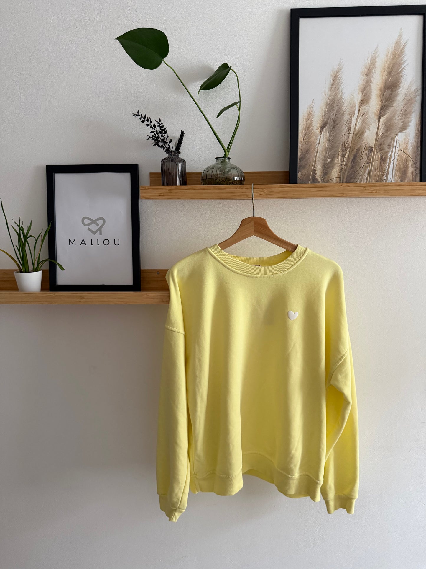 "FLORA" Pullover mit Herz, citrus