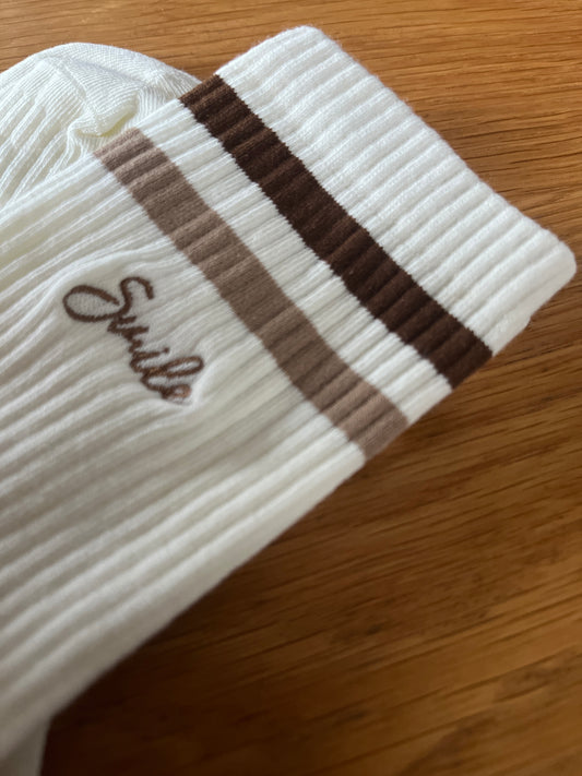 "MILO" Socks mit Schriftzug Smile